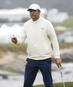 Scottie Scheffler Nike Golf Hoodie White Front