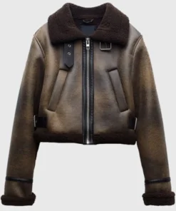 Tracker S2 Sofia Pernas Shearling Jacket Front