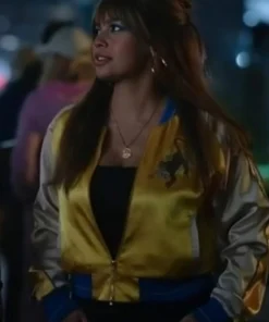 Wild Cards S2 Vanessa Morgan Embroidered Bomber Jacket new