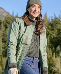 A Picture of Her 2023 Rhiannon Fish Tea Green Jacket