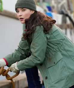 A Picture of Her 2023 Rhiannon Fish Tea Green Jacket