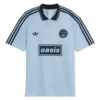 Adidas x Oasis Tour Jacquard Jersey Blue color Front Look