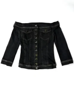 And Just Like That S3 Sarah Parker Off Shoulder Denim Jacket