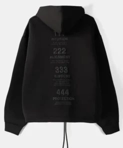 Bershka Zip-Up Slogan Hoodie