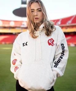 Chiefs Vintage Patchwork Hoodie Front Look