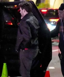 Chris Evans Materialists Black Jacket Back look