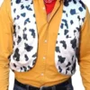 Cow Print Hippie Halloween Vest