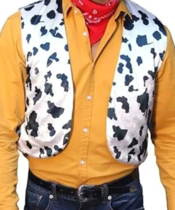 Cow Print Hippie Halloween Vest