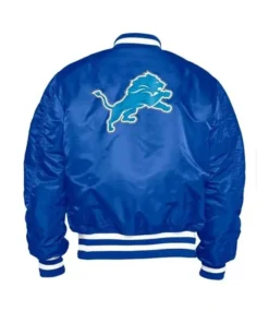 Detroit Lions Blue Bomber Jacket