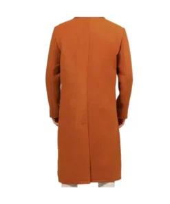Ferdinand Mens Rust Long Wool Overcoat