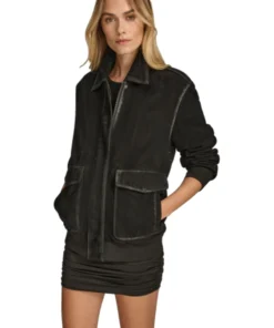 Flora Oversized Bomber Jacket