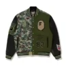 Front-Side-Of-The-BAPE-x-JEFF-HAMILTON-camouflage-Varsity-Jacket
