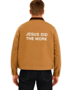 Jesus Did The Work Jacket (Back)