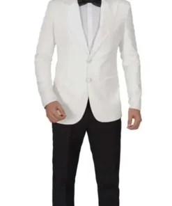 Men’s Peak Lapel Ivory Tuxedo Jacket