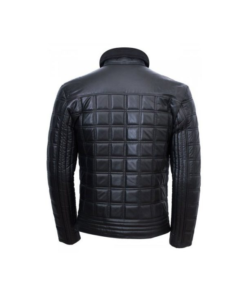 Men’s Quilted Black Leather Jacket