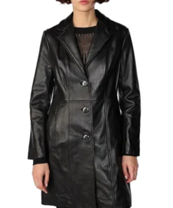 Nora Button Down Lamb Trench