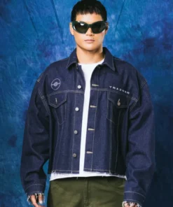 Pokémon Pikachu Denim Jacket Front Look