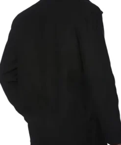 Rafferty Black Modern Fit Wool Coat for Men