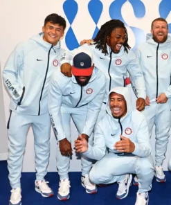 Team USA Tech Fleece Windrunner Full-Zip Hoodie Front look Team