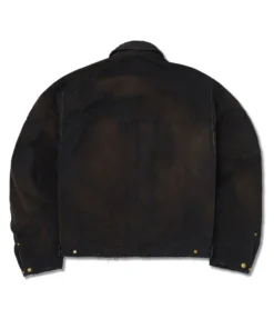 Willy Chavarria Stockton Work Jacket Black Color Back Look