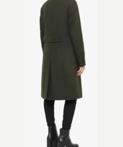 Olive-Green Women’s Wool-Blend Coat