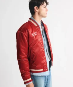 Abercrombie Budweiser Varsity Bomber Jacket