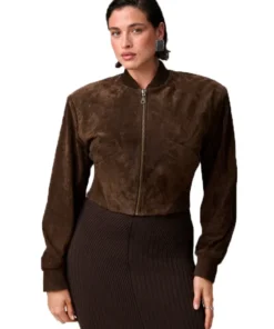 Adoore Suede Jacket Front look