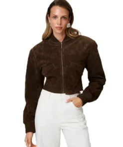 Adoore Suede Jacket Front look