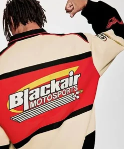 Air Racing Style Varsity Jacket Red