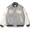 BAPE X HIGHSNOBIETY Varsity Jacket Front Look