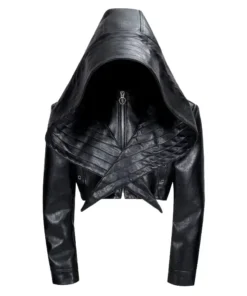 Bat Hat Hooded Short Jacket Front Look