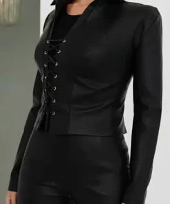 Beyond The Gates 2025 Trisha Mann Black Lace Up Jacket