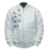 Creed III Michael B. Jordan White Bomber Jacket