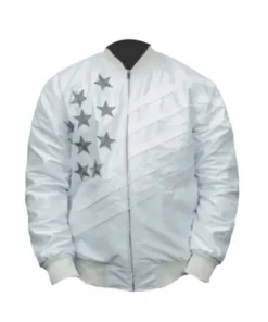 Creed III Michael B. Jordan White Bomber Jacket
