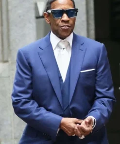 Denzel Washington Highest 2 Lowest Blue Suit