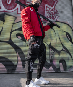 Fabric of the Universe XB-03 Red Bomber Jacket