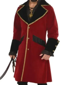 Jack Sparrow Pirates Halloween Coat Front Look