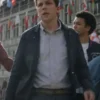 Jesse Eisenberg black jacket Front