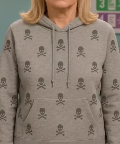 Leanne Kristen Johnston Skull Print Hoodie
