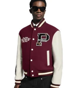 Louis Vuitton Epi Leather Varsity Jacket Front Look