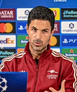 Mikel Arteta UEFA Champions League 202526 Jacket Front Look