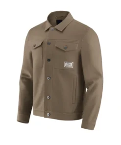 NFL x Darius Rucker San Francisco 49ers Tan Trucker Jacket Front Look