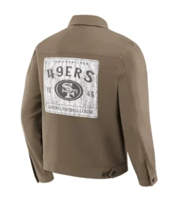 NFL x Darius Rucker San Francisco 49ers Tan Trucker Jacket Back Look
