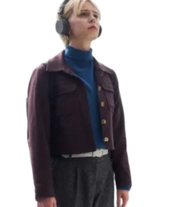 Patience S01 Ella Maisy Purvis Burgundy Jacket