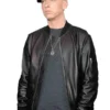 Eminem leather jacket outfit