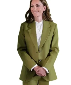 Kate Middleton wearing British Fashion Council 2025 green suit