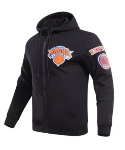 Knicks full zip hoodie with team logo