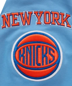 Knicks hoodie back “NEW YORK” letter detail