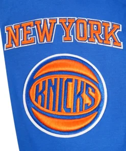 Knicks textured patch with basketball design