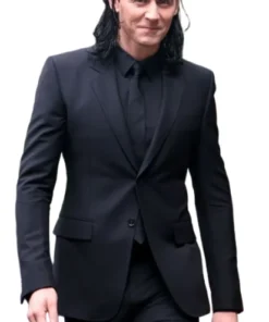 Loki Black Suit front view stylish slim fit tuxedo for men